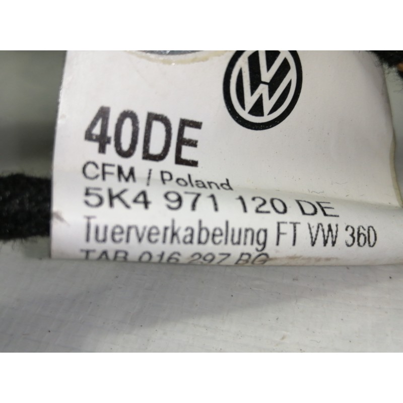Recambio de cables para volkswagen golf vi (5k1) advance referencia OEM IAM 5K4971120DE  