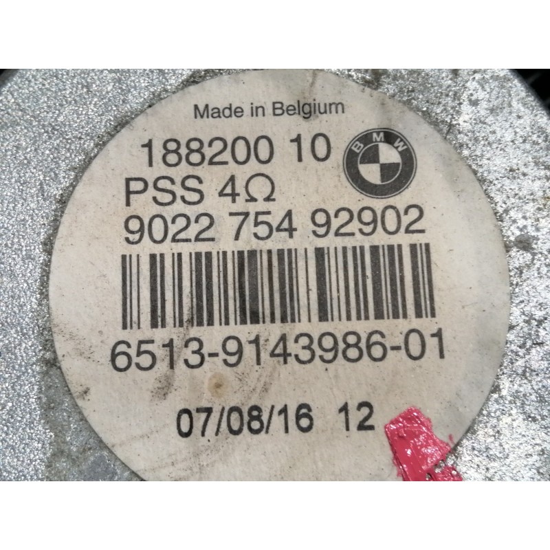 Recambio de altavoz para bmw serie 1 berlina (e81/e87) 118d referencia OEM IAM 18820010 902275492902 6513914398601