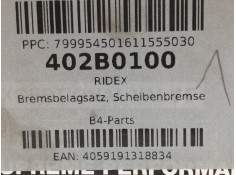 Recambio de pastillas de freno para bmw serie 5 berlina (e39) 525d referencia OEM IAM 402B0100 4059191318834 / 1519981 90R02A015 2