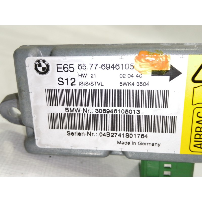 Recambio de sensor airbag para bmw serie 7 (e65/e66) 730d referencia OEM IAM 65776946105  