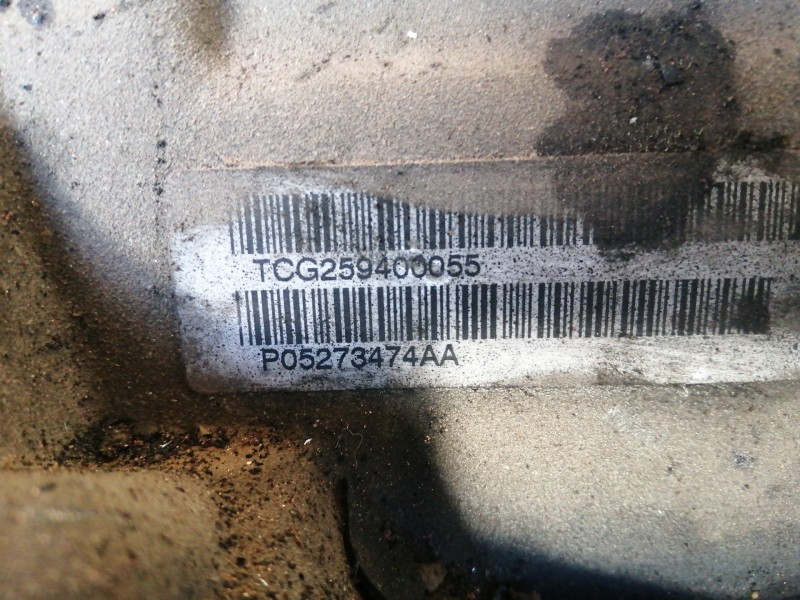 Recambio de caja cambios para chrysler pt cruiser (pt) 2.2 crd limited referencia OEM IAM TCG P05273474AA 5 VELOCIDADES
