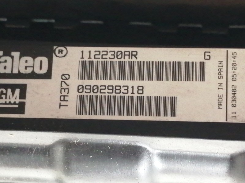 Recambio de radiador agua para opel corsa a 1.2 referencia OEM IAM 90298318 112230AR TA370 NUEVO