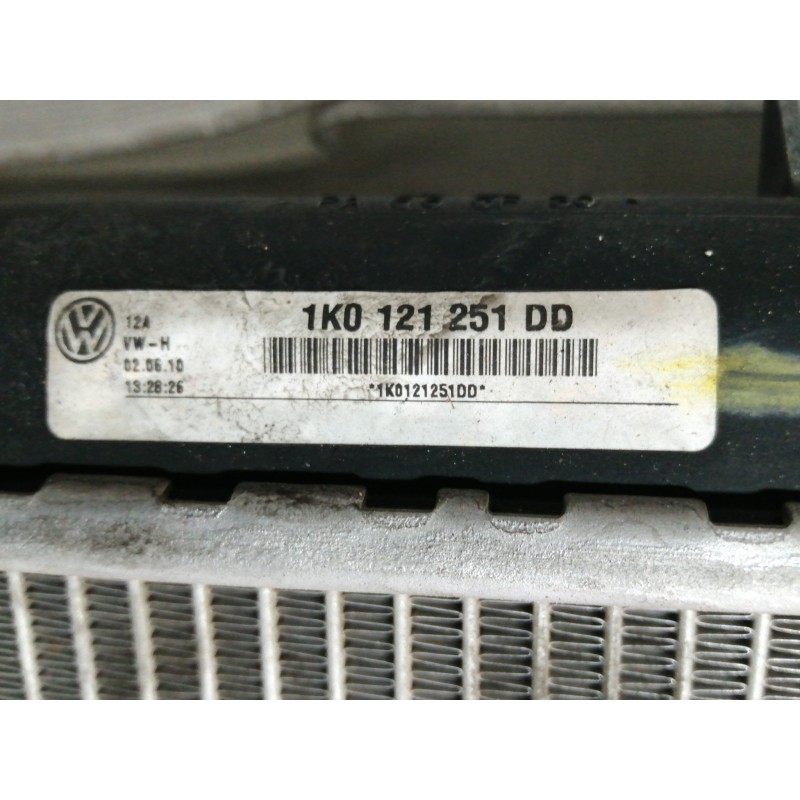 Recambio de radiador agua para seat altea xl (5p5) reference ecomotive referencia OEM IAM 1K0121251DD  