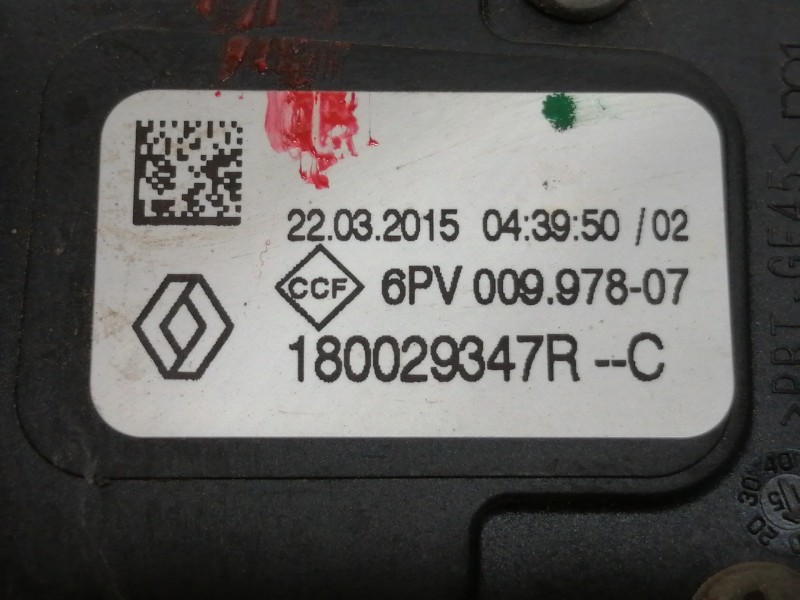 Recambio de pedal acelerador para renault clio iv business referencia OEM IAM 180029347RC  
