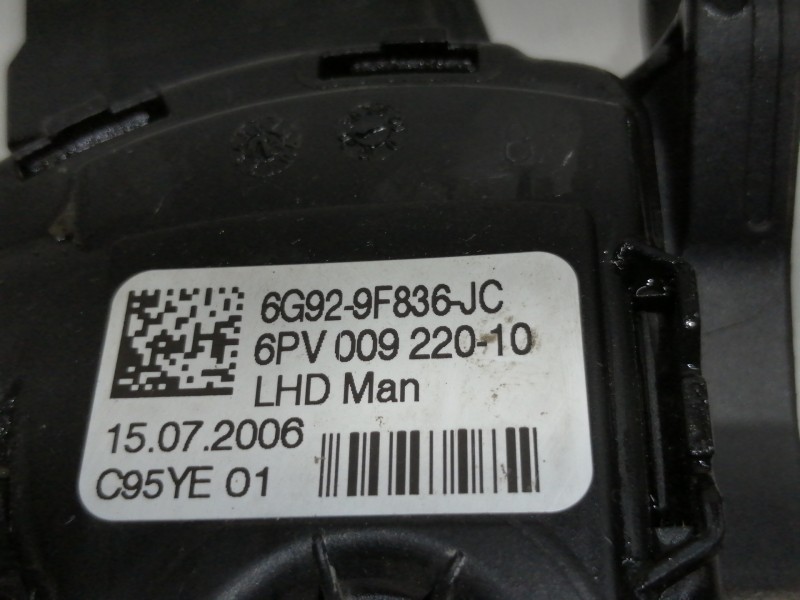 Recambio de pedal acelerador para ford s-max (ca1) titanium referencia OEM IAM 6G929F836JC 6PV00922010 