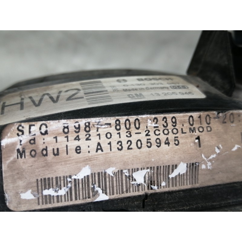 Recambio de electroventilador para opel astra gtc enjoy referencia OEM IAM 0130303314  