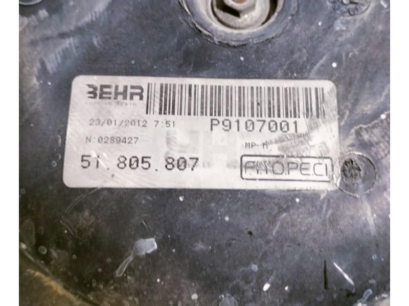 Recambio de electroventilador para peugeot bipper básico referencia OEM IAM P9107001  