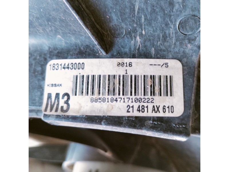 Recambio de electroventilador para nissan micra c+c (ck12e) acenta referencia OEM IAM 21481AX610  