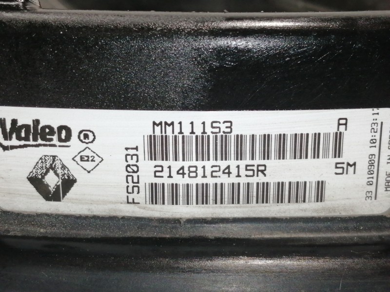 Recambio de electroventilador para renault megane iii coupe dynamique referencia OEM IAM 214812415R MM11153 F52031
