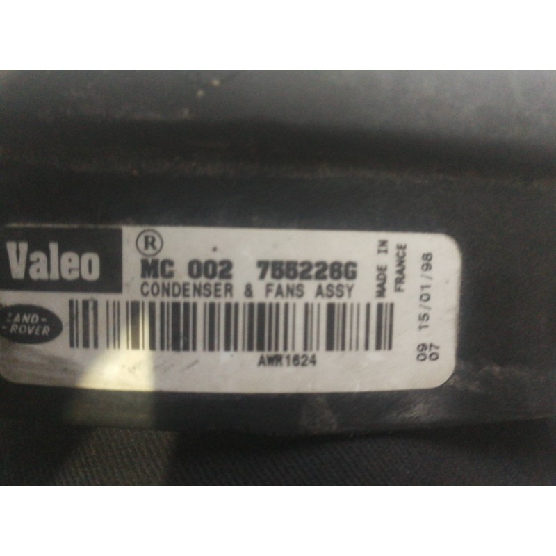Recambio de electroventilador para land rover range rover (lp) dt (100kw) referencia OEM IAM 755226G  