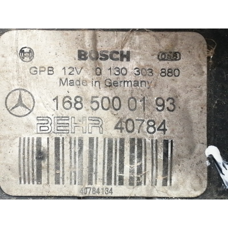 Recambio de electroventilador para mercedes-benz clase a (w168) 170 cdi (168.008) referencia OEM IAM 0130303880  