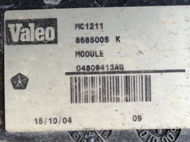 Recambio de electroventilador para chrysler voyager (rg) 2.5 crd executive referencia OEM IAM 868500S MC1211868911P 04809413AG