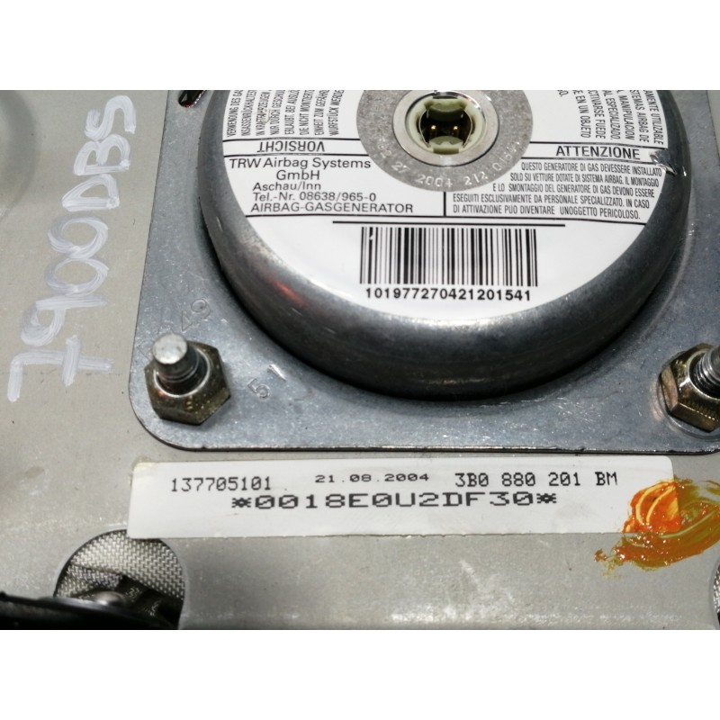 Recambio de airbag delantero izquierdo para volkswagen passat berlina (3b3) comfortline referencia OEM IAM 3B0880201BM  