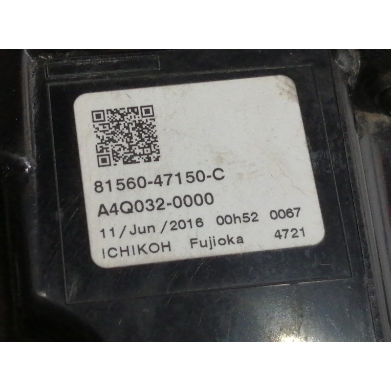 Recambio de piloto trasero izquierdo para toyota prius (zvw50) basis referencia OEM IAM 8156047150C  