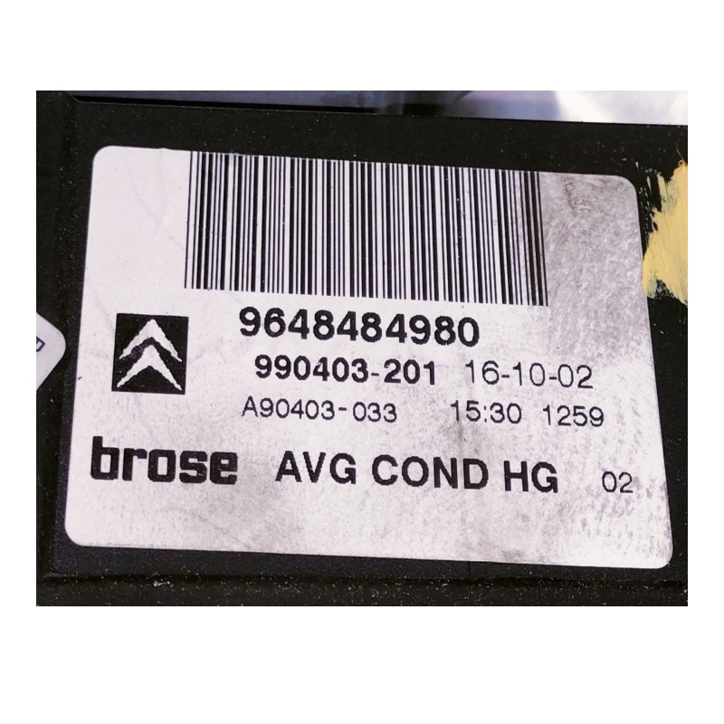 Recambio de motor elevalunas delantero izquierdo para citroën c5 break 2.2 hdi exclusive automático referencia OEM IAM 964848498