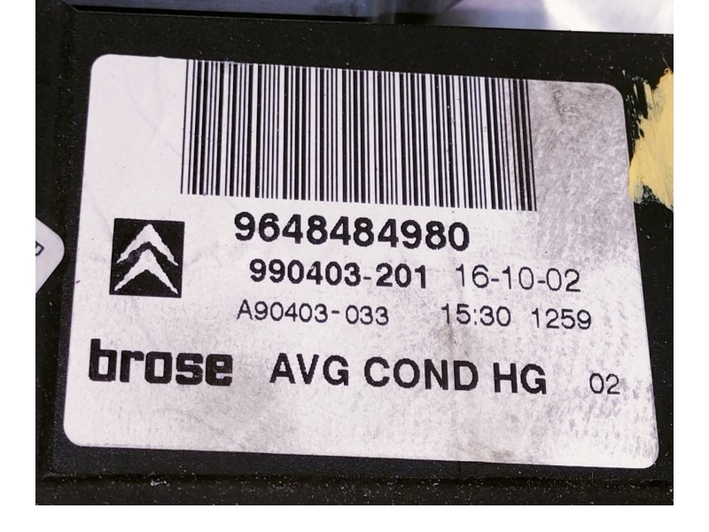 Recambio de motor elevalunas delantero izquierdo para citroën c5 break 2.2 hdi exclusive automático referencia OEM IAM 964848498