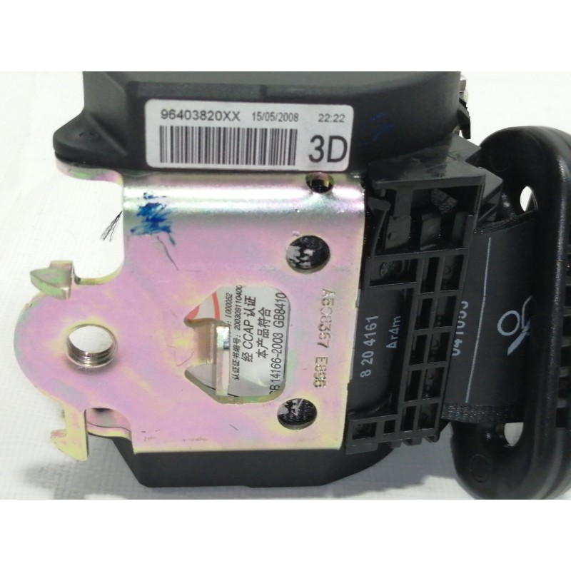 Recambio de cinturon seguridad trasero derecho para peugeot 307 break / sw (s1) sw pack referencia OEM IAM 96403820XX  