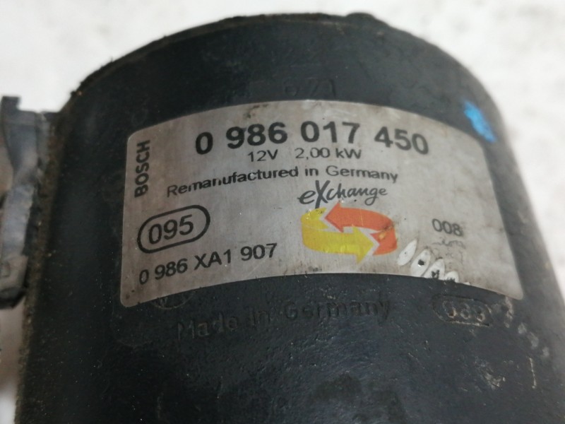 Recambio de motor arranque para seat arosa (6h1) select referencia OEM IAM 098601745  