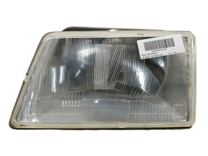 Recambio de faro izquierdo para peugeot 205 berlina referencia OEM IAM   