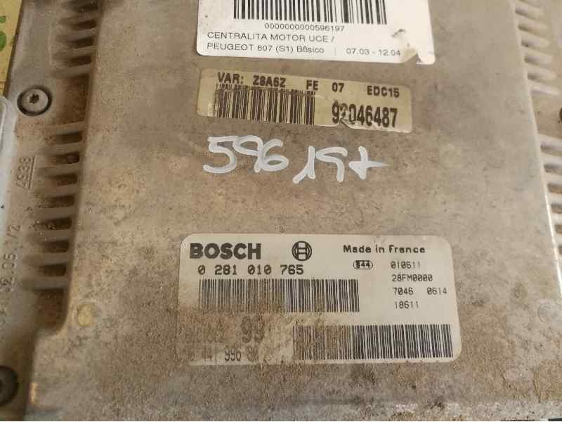 Recambio de centralita motor uce para peugeot 607 (s1) básico referencia OEM IAM 0281010765  