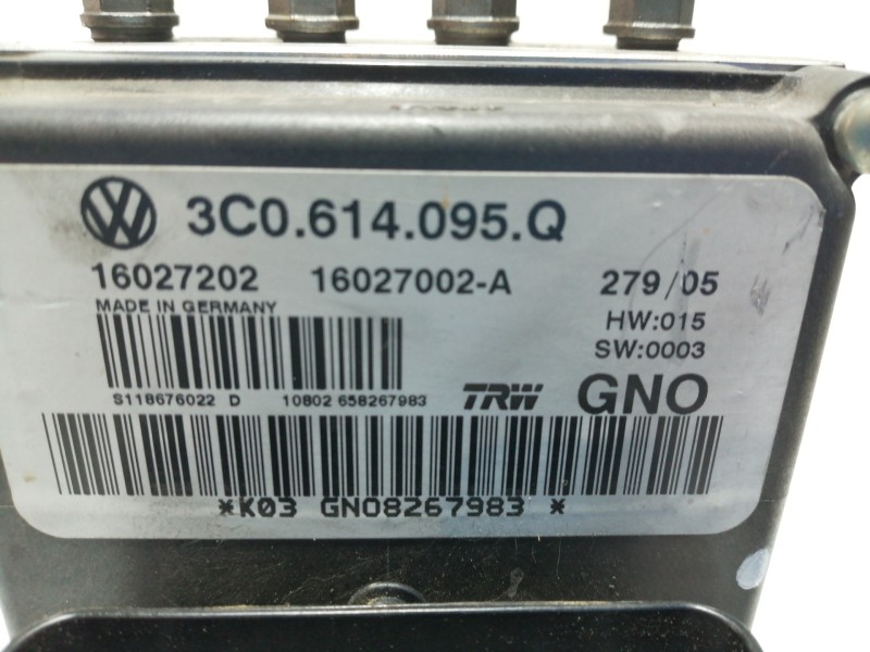 Recambio de abs para volkswagen passat berlina (3c2) highline referencia OEM IAM 3C0614095Q 16027202 / S118676022D 16027002A