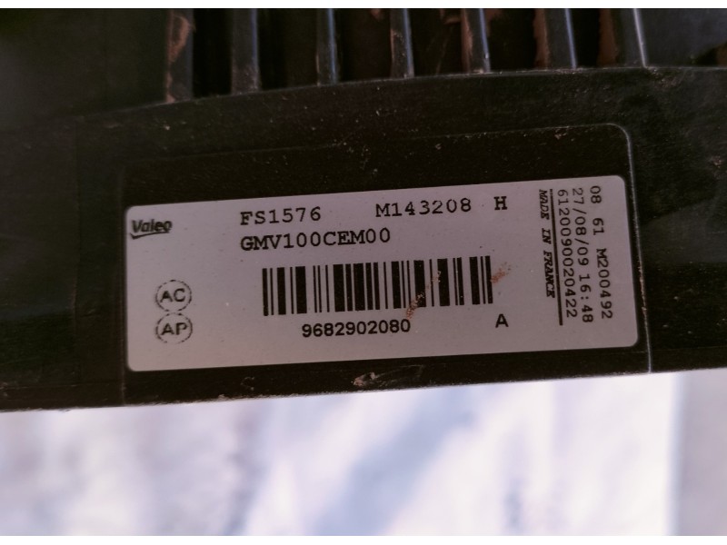 Recambio de electroventilador para citroën c3 1.1 cool referencia OEM IAM GMV100CEM00 9682902080 / FS1576 M143208H