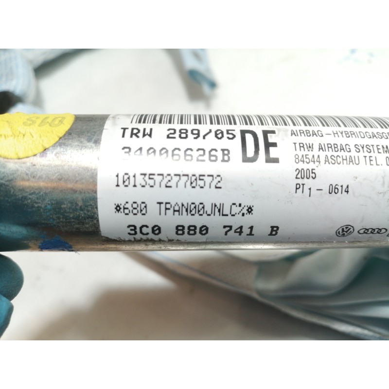 Recambio de airbag cortina delantero izquierdo para volkswagen passat berlina (3c2) highline referencia OEM IAM 3C0880741B 34006