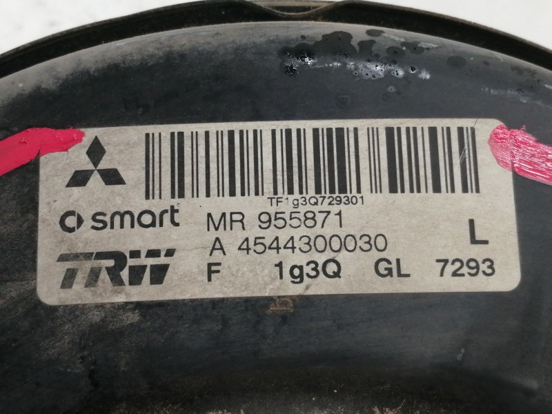 Recambio de servofreno para smart forfour básico (70kw) referencia OEM IAM A4544300030  