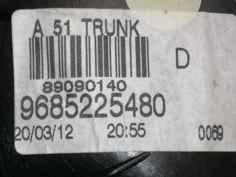 Recambio de piloto trasero derecho interior para citroën c3 selection referencia OEM IAM 9685225480 89090140 