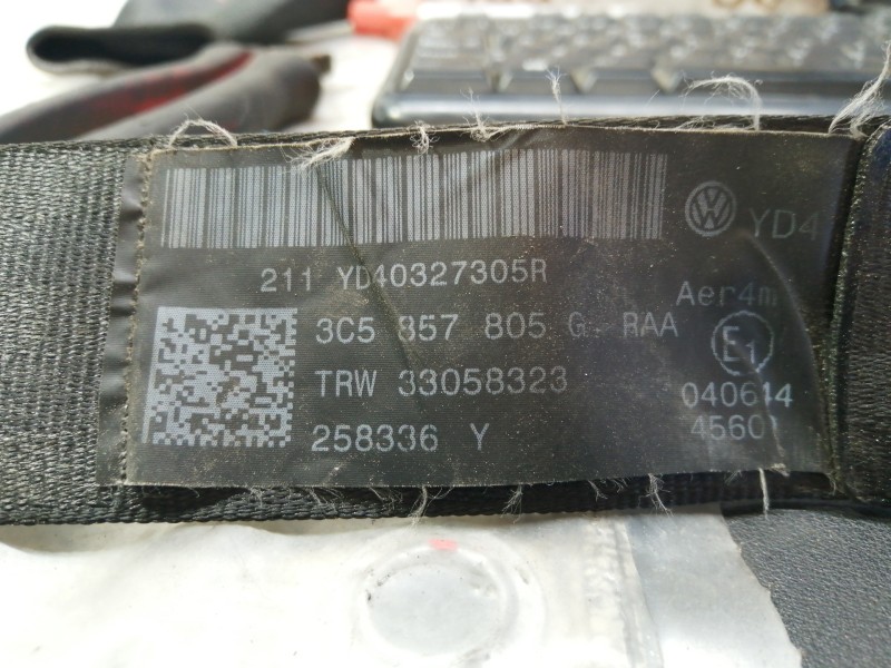 Recambio de cinturon seguridad trasero izquierdo para volkswagen passat berlina (3c2) highline referencia OEM IAM 3C5857805G TRW