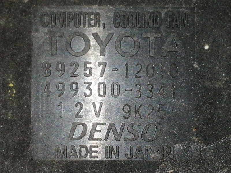 Recambio de electroventilador para toyota auris 1.3 16v cat referencia OEM IAM 8925712010 4993003341 