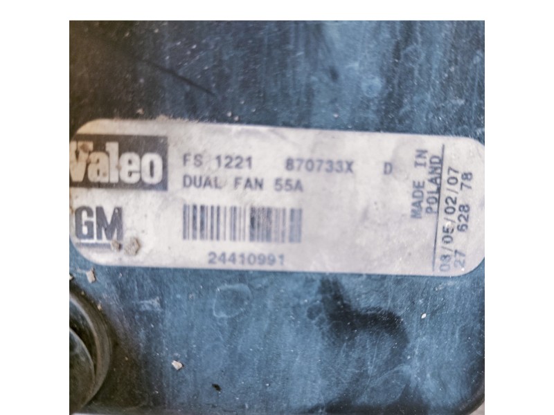 Recambio de electroventilador para opel vectra c berlina club referencia OEM IAM 24410991  