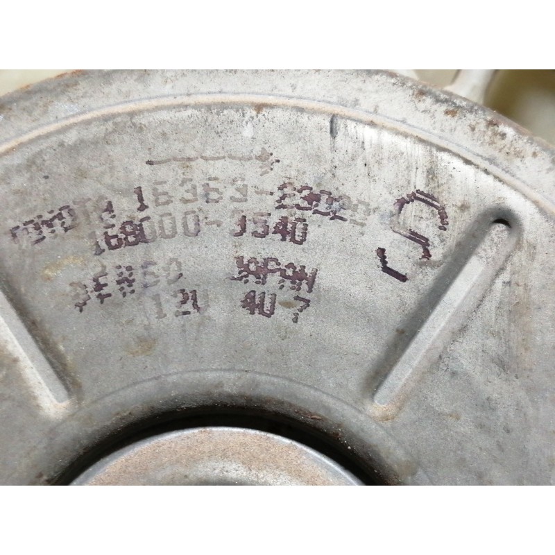 Recambio de electroventilador para toyota yaris (ncp1/nlp1/scp1) 1.0 linea luna referencia OEM IAM 1636323020  