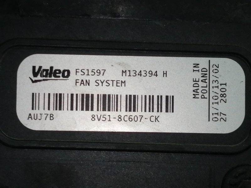 Recambio de electroventilador para ford b-max trend referencia OEM IAM 8V518C607CK FS1597 