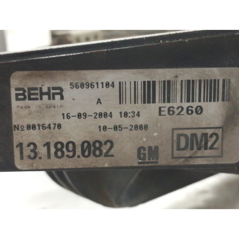 Recambio de electroventilador para opel corsa c cosmo referencia OEM IAM 13189082 560961104 24421233 