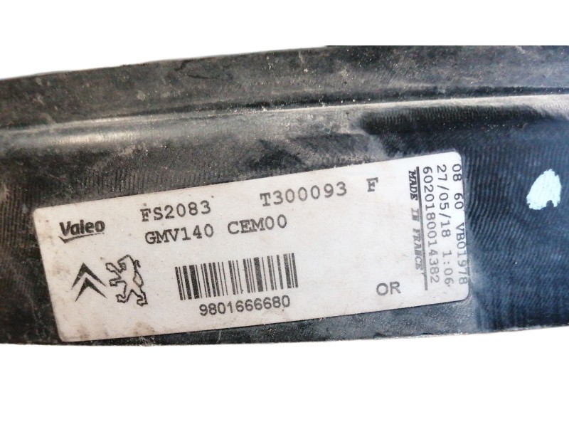 Recambio de electroventilador para citroën c3 feel referencia OEM IAM T300093 980166680 FS2083 / GMV140