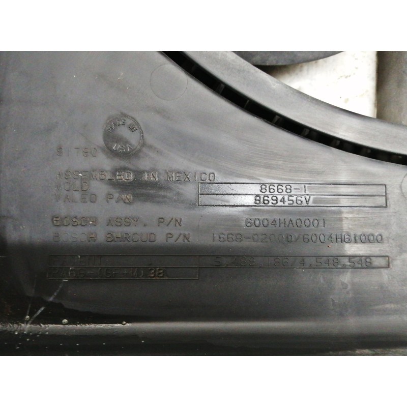 Recambio de electroventilador para chrysler pt cruiser (pt) 1.6 classic referencia OEM IAM 6004HA0001 6004HG1000 869456V