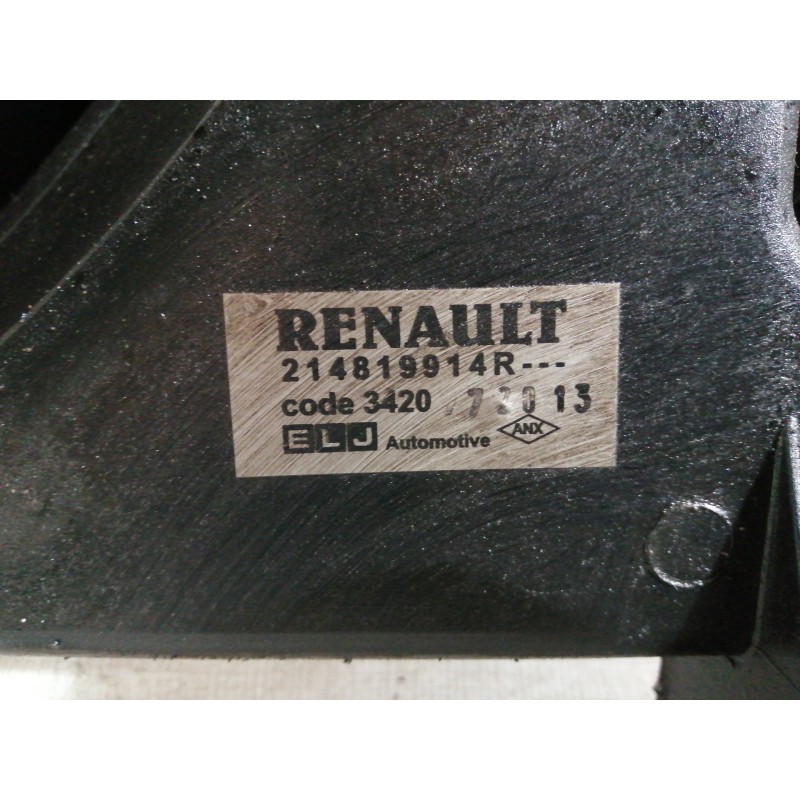 Recambio de electroventilador para dacia duster sl audacia 4x2 referencia OEM IAM 214819914R  