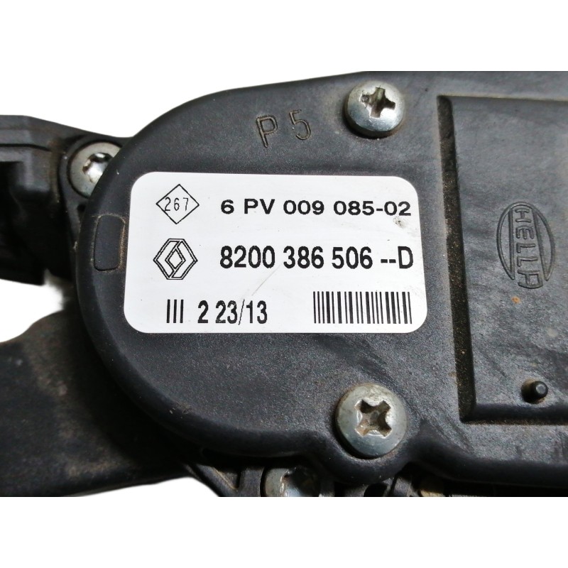 Recambio de pedal acelerador para dacia duster sl audacia 4x2 referencia OEM IAM 8200386506D PV00908502 