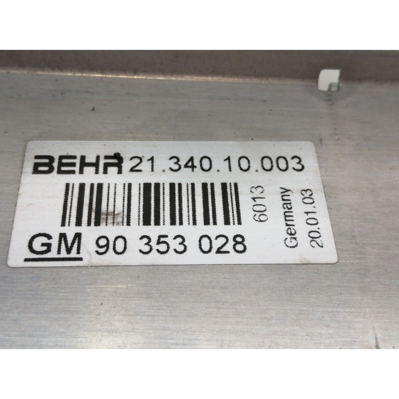 Recambio de intercooler para opel astra f berlina básico referencia OEM IAM 90353028 2134010003 