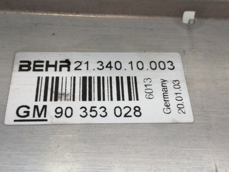 Recambio de intercooler para opel astra f berlina básico referencia OEM IAM 90353028 2134010003 