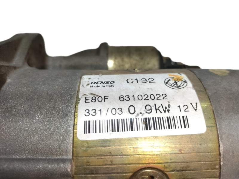 Recambio de motor arranque para fiat panda (169) 1.2 cat referencia OEM IAM 63102022 63102022 C132