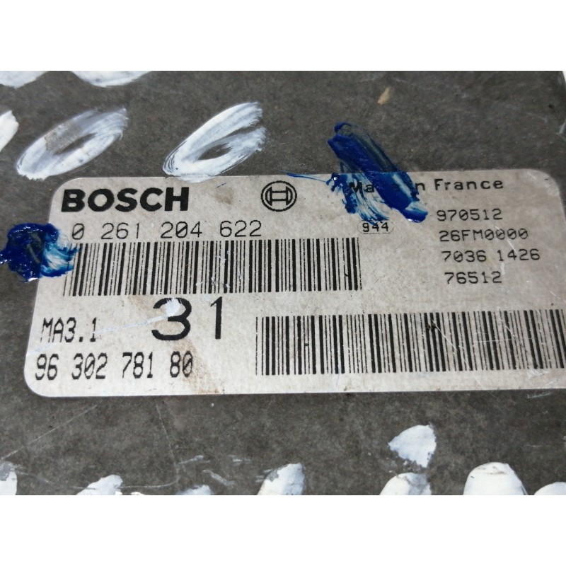 Recambio de centralita motor uce para peugeot 106 (s2) max referencia OEM IAM 0261204622  