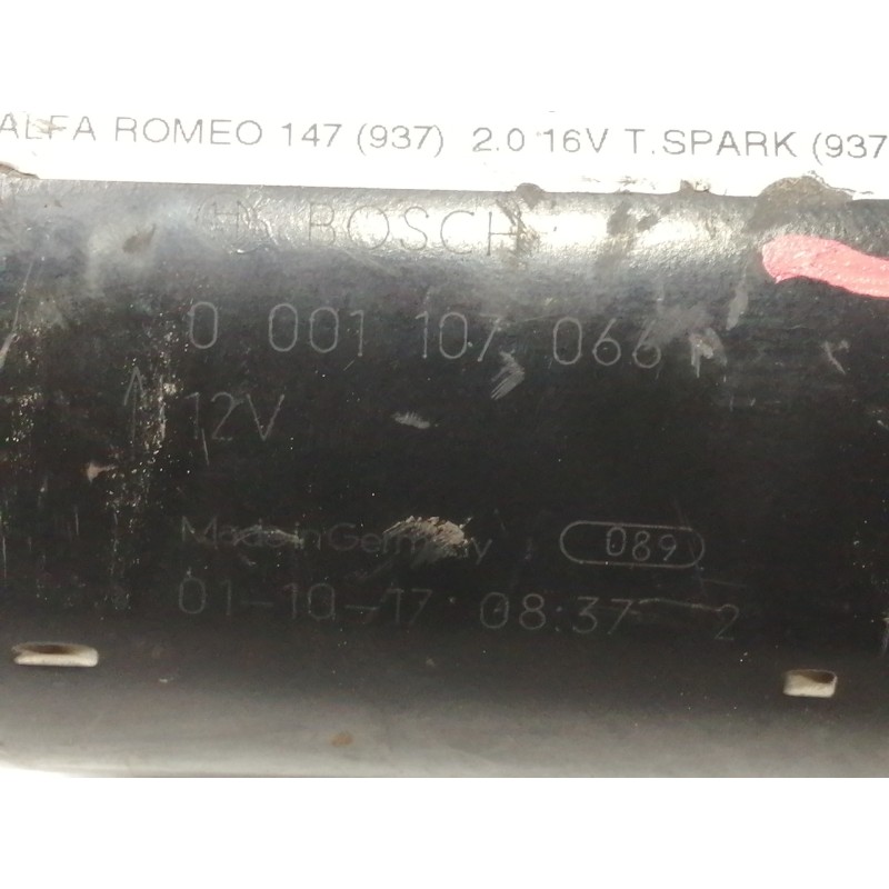 Recambio de motor arranque para alfa romeo 147 (190) 2.0 16v cat referencia OEM IAM 0001107066  
