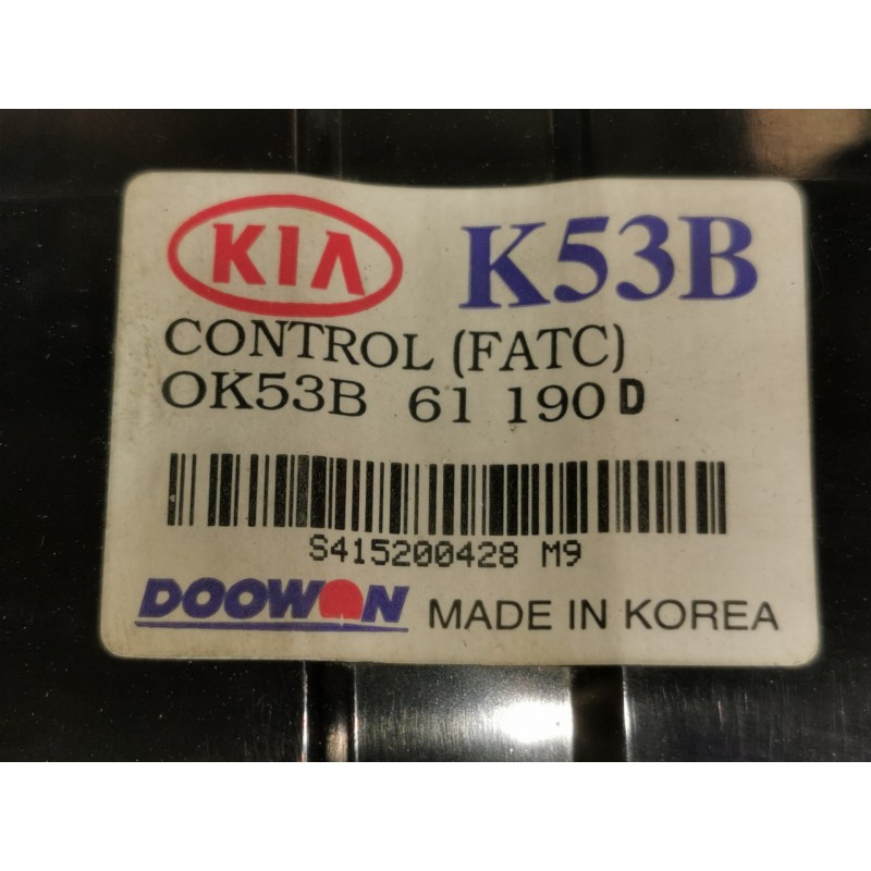 Recambio de mando calefaccion / aire acondicionado para kia carnival ii 2.9 crdi cat referencia OEM IAM 0K53B61190D  