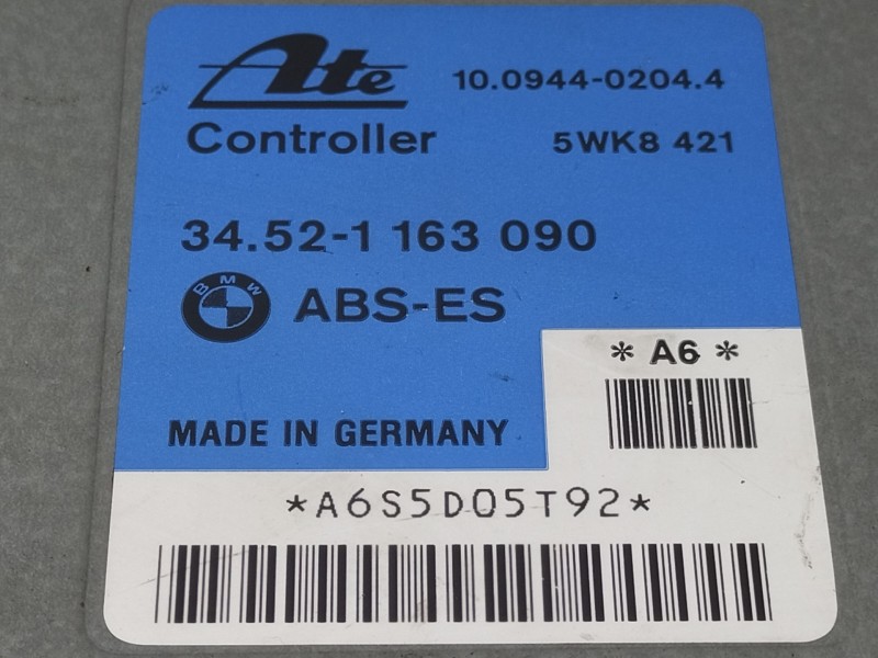 Recambio de centralita abs para bmw serie 3 berlina (e36) 2.5 turbodiesel cat referencia OEM IAM 34521163090  