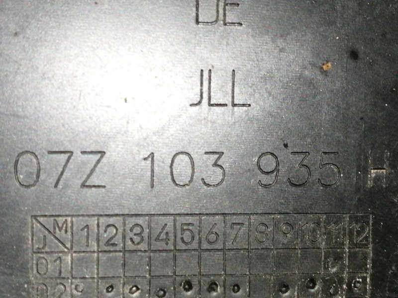 Recambio de tapa motor para volkswagen touareg (7l6) 5.0 v10 tdi dpf referencia OEM IAM 07Z103935  