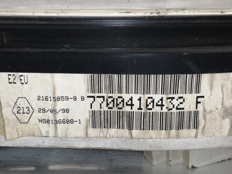Recambio de cuadro instrumentos para renault clio ii fase i (b/cbo) 1.2 referencia OEM IAM 07021623939  