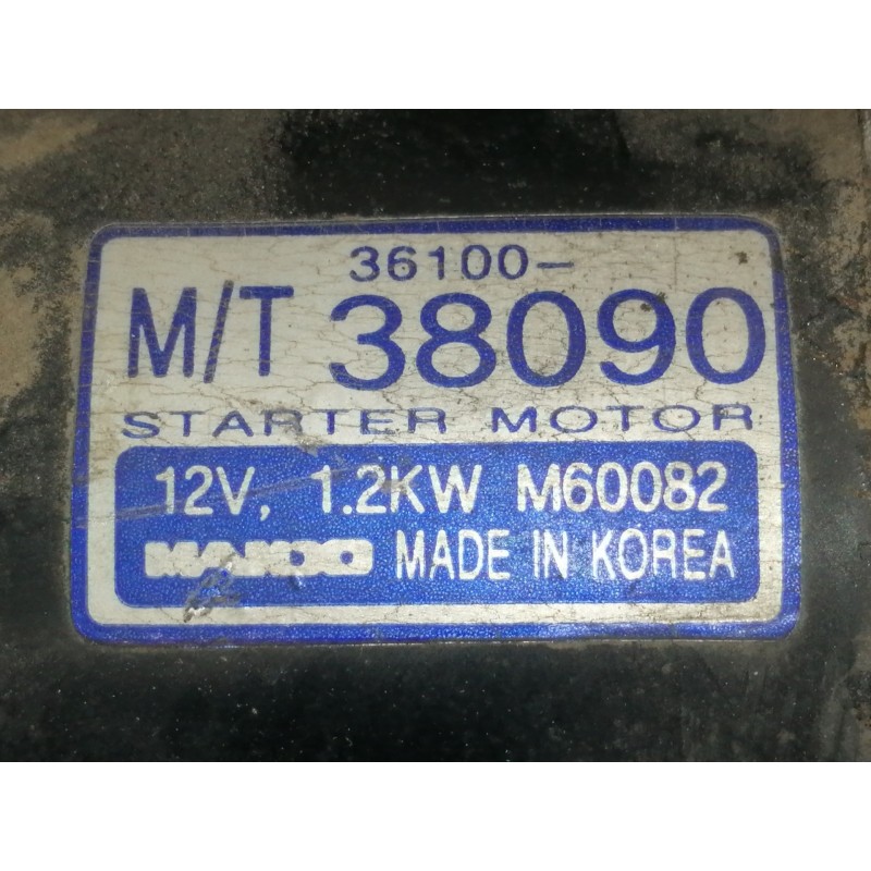 Recambio de motor arranque para hyundai sonata (y4) 2.0 16v cat referencia OEM IAM 3610038090 M60082 