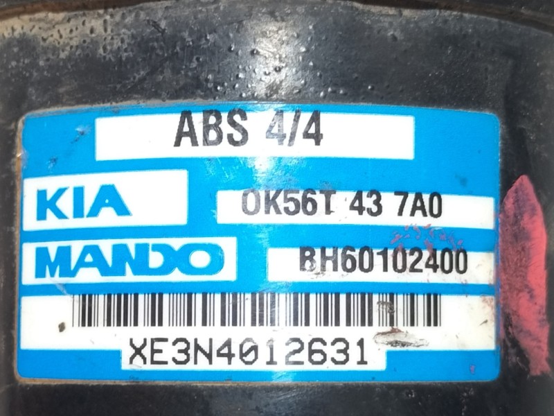 Recambio de abs para kia carnival ii 2.9 crdi cat referencia OEM IAM 0K56T437A0  